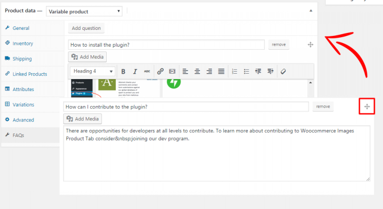 WooCommerce Product FAQ Tab