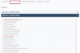 WooCommerce Book Chapter Tab