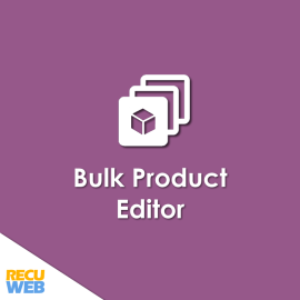 Bulk Product Editor
